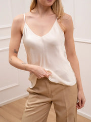 Top in raso burro spalline sottili - HaveOne