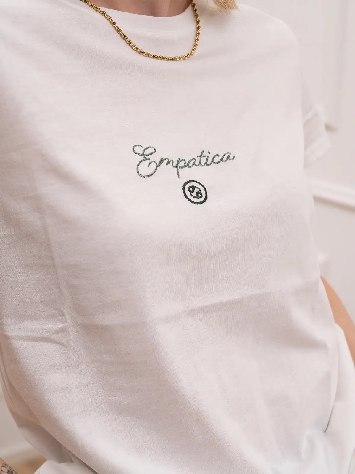 T shirt ricamo cancro "Empatica" - Vicolo
