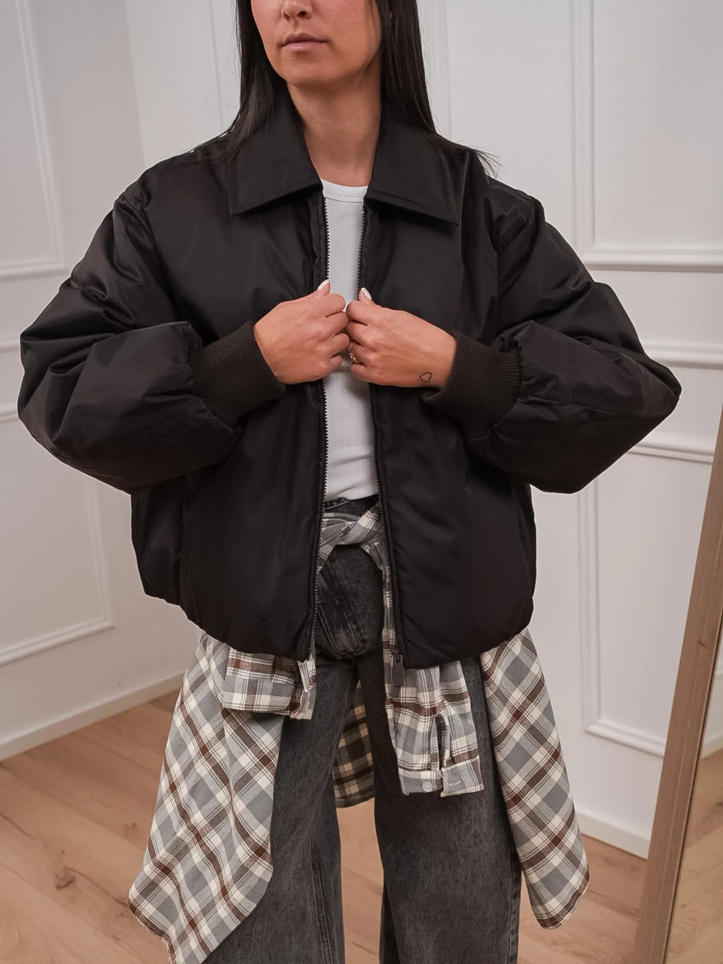 Bomber fondente in nylon - Vicolo