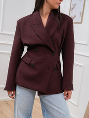 Giacca "Valery" sfiancata bordeaux - Vicolo