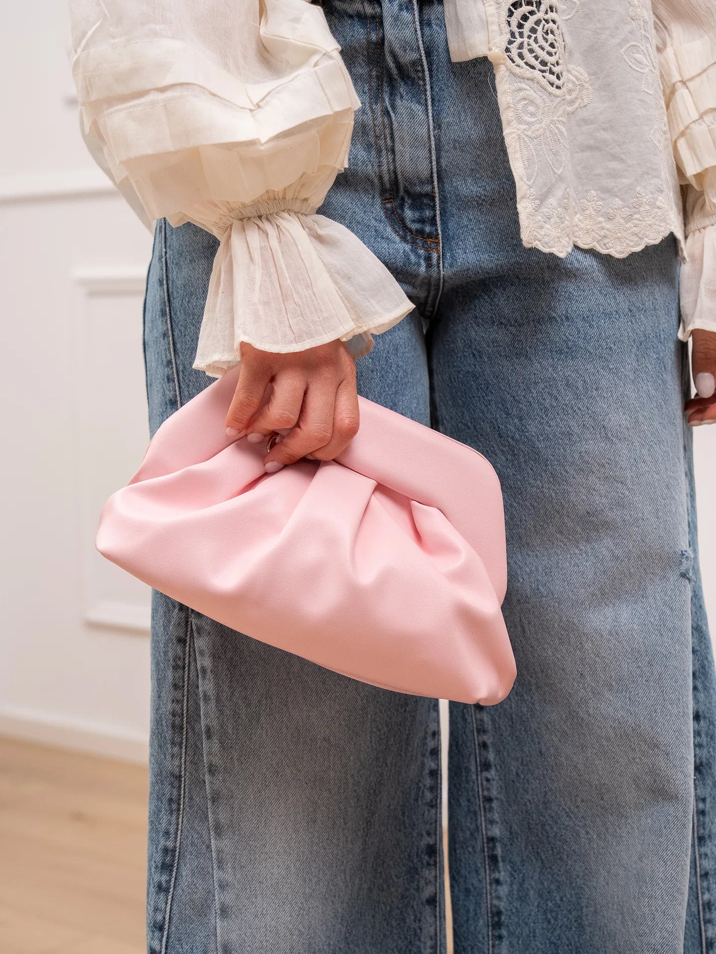 Borsa pasticcino ecopelle rosa - Calibro Shop