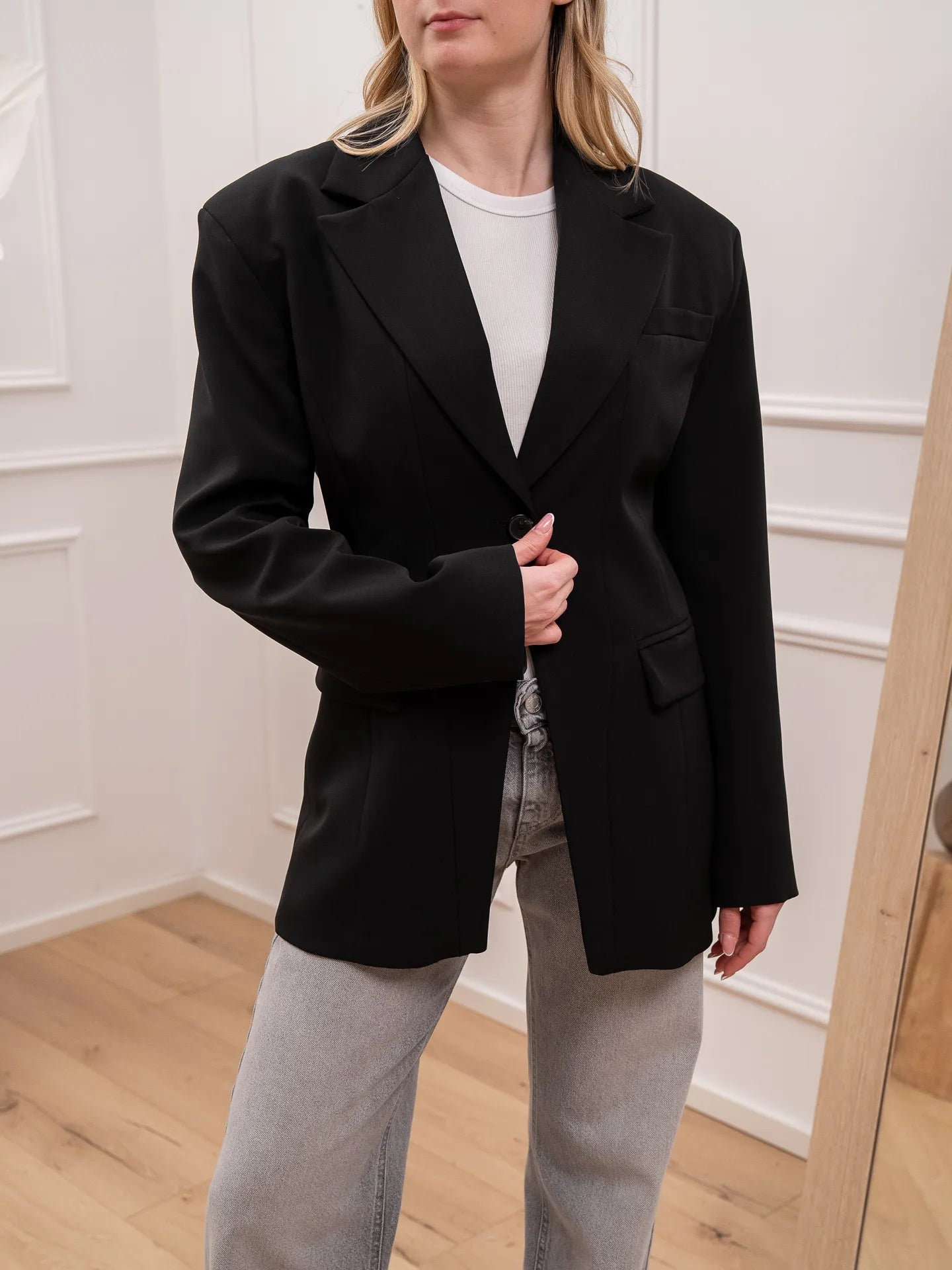 Giacca Libre sfiancata nera - Vicolo