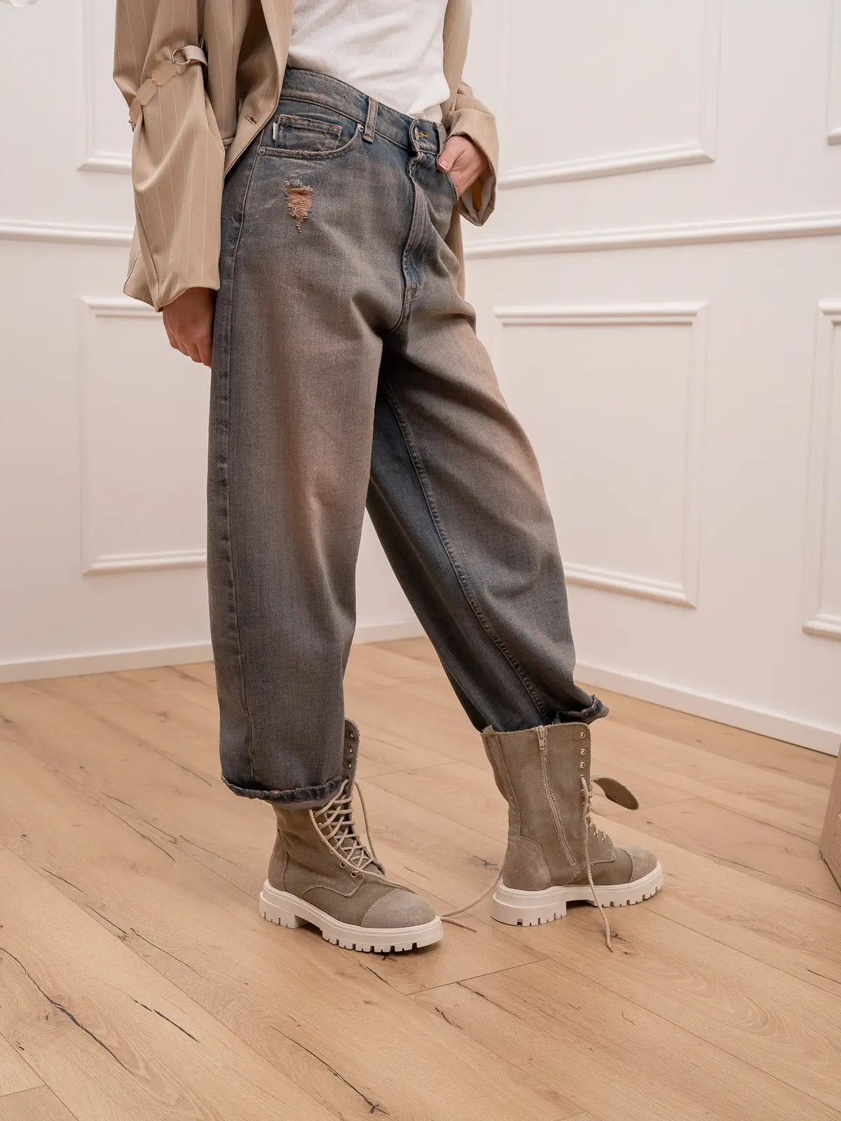 Jeans Laila denim slavato vintage - Vicolo