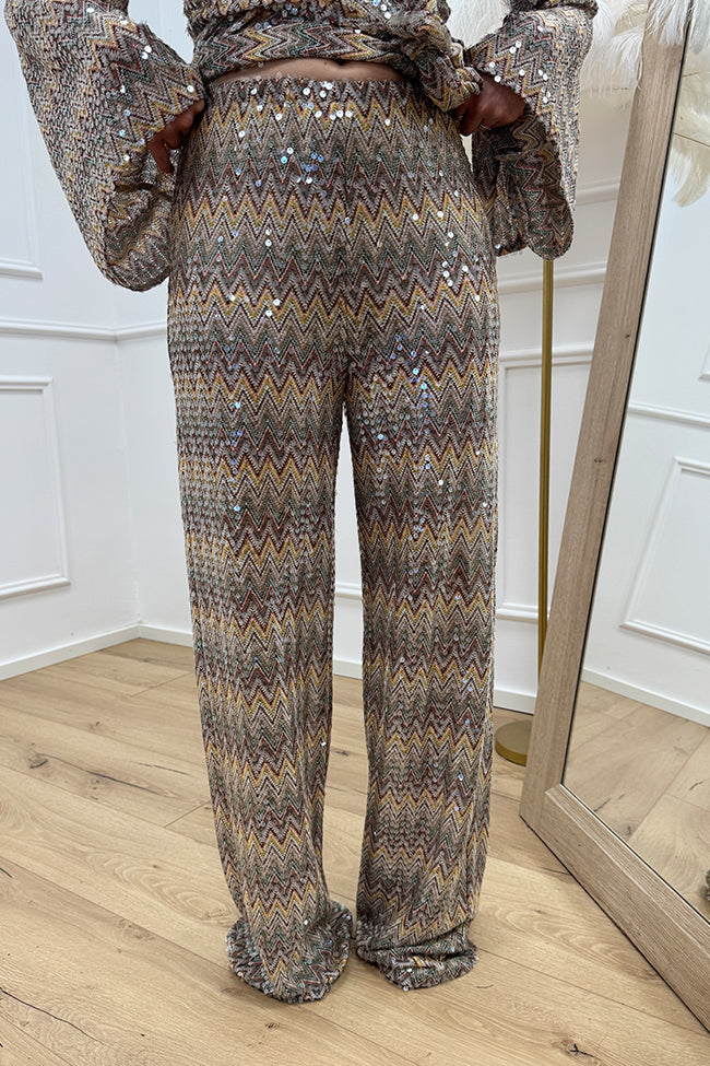 Pantaloni Missoni multicolor con paillettes - Vicolo