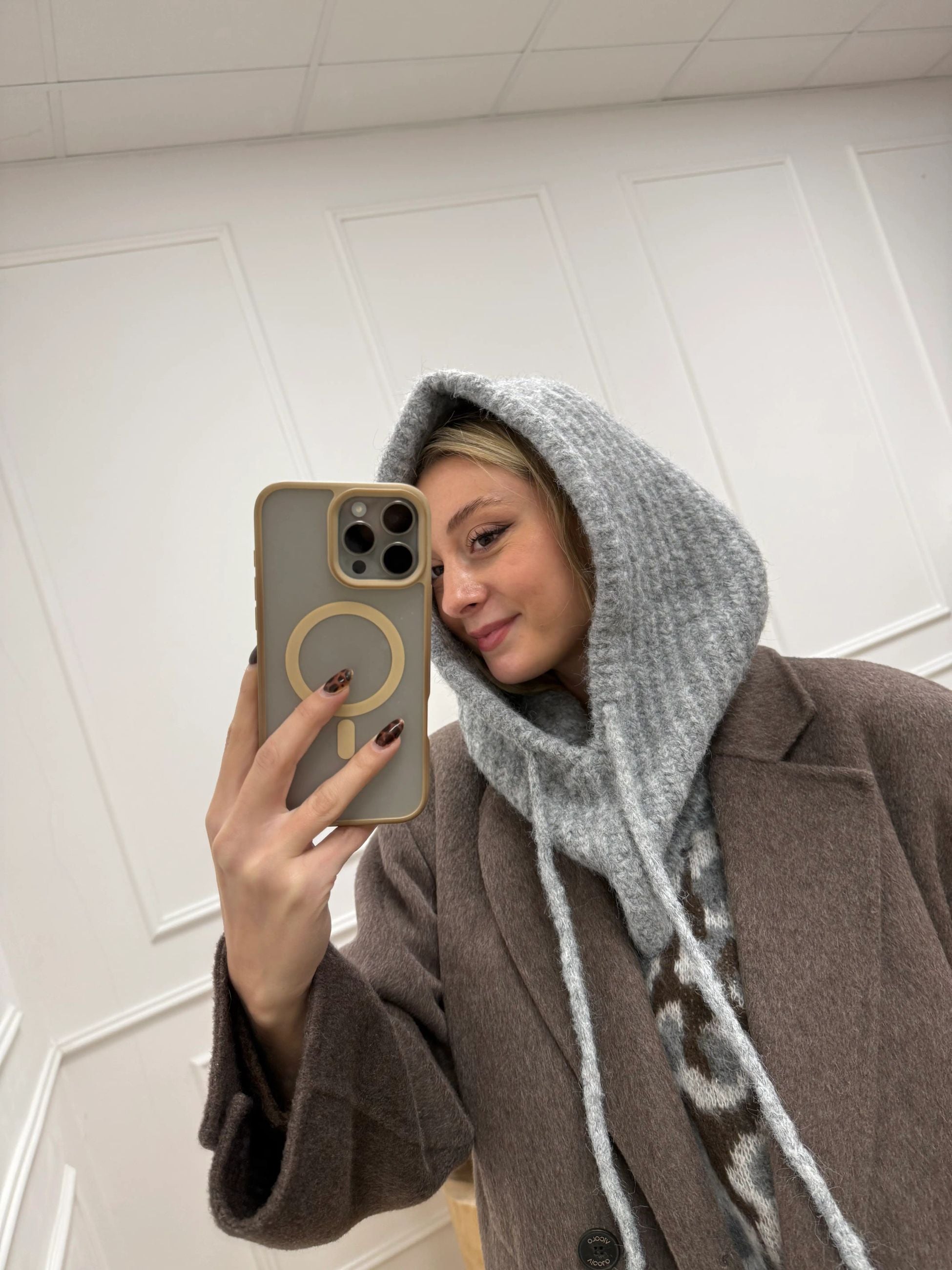 Balaclava Katherine grigio - JJXX