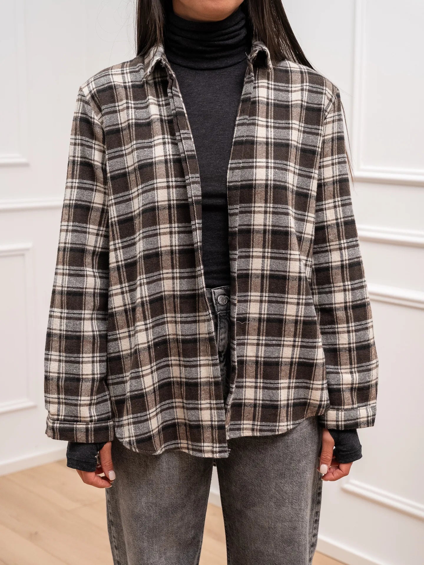 Camicia check burro, moro in flanella - HaveOne