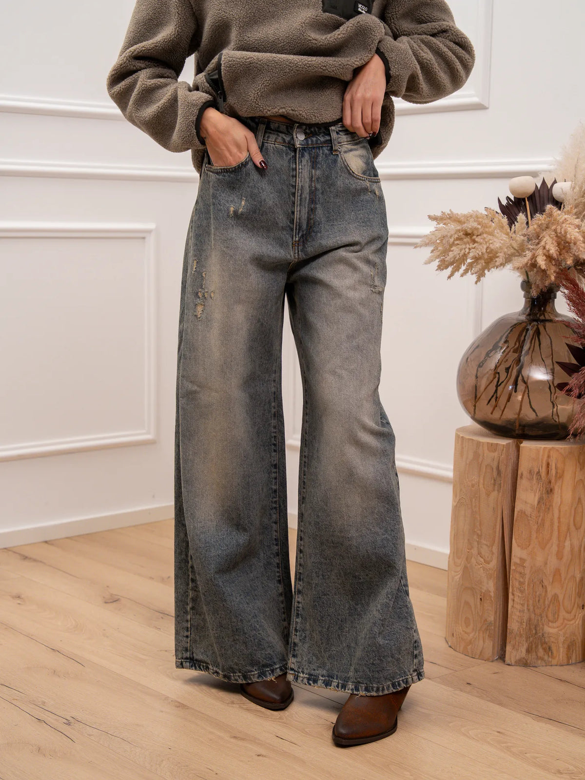 Jeans Lara denim vintage super wide - HaveOne