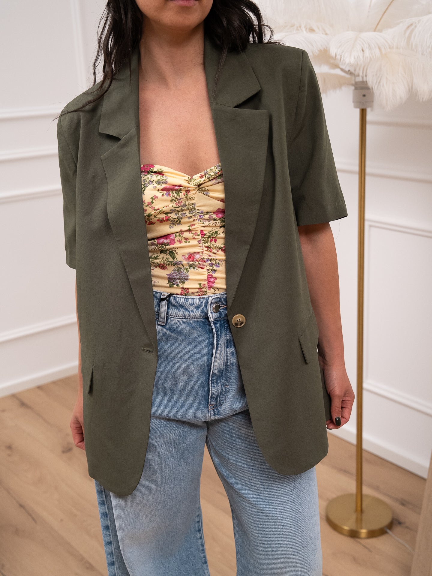 Giacca basic a mezza manica militare - Vicolo