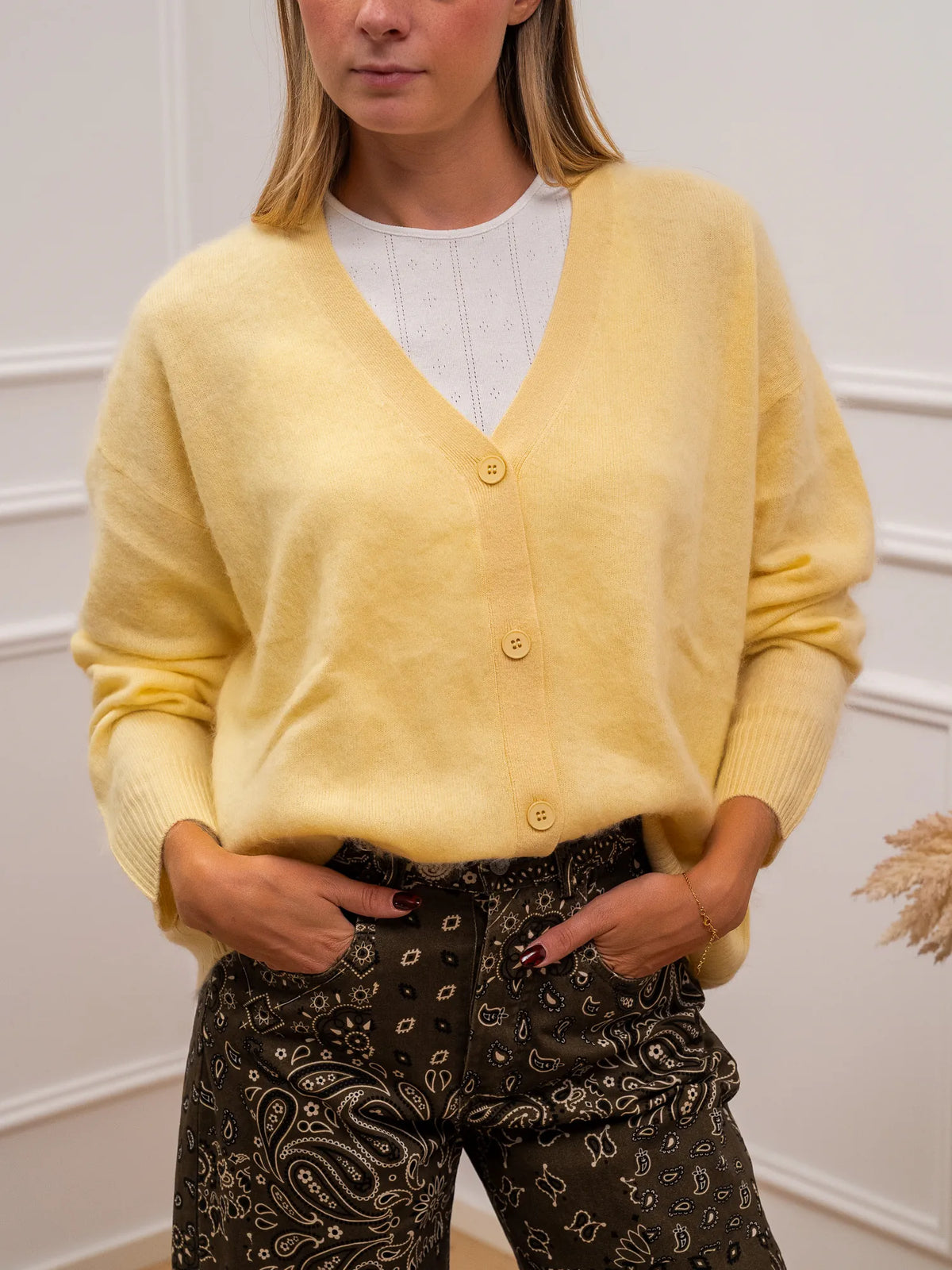 Cardigan Fluffy misto lana e cashmere - Vicolo