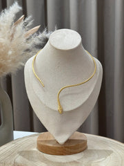 Collana rigida Snake oro - Calibro Shop