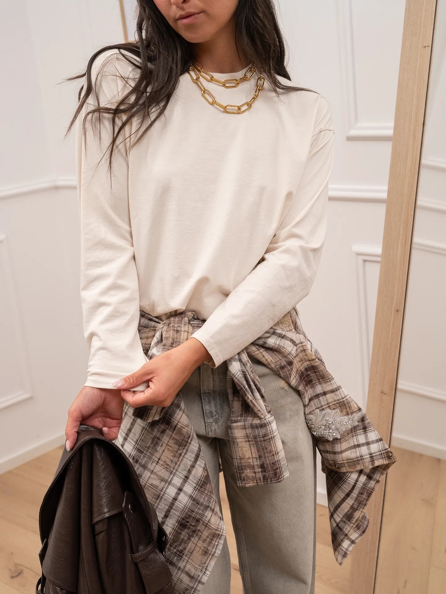 Maglia basic burro a manica lunga - HaveOne