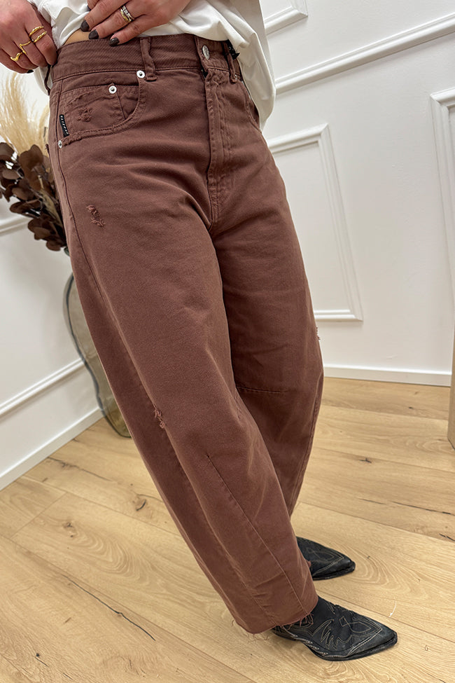 Jeans Barbara denim cacao balloon fit - HaveOne