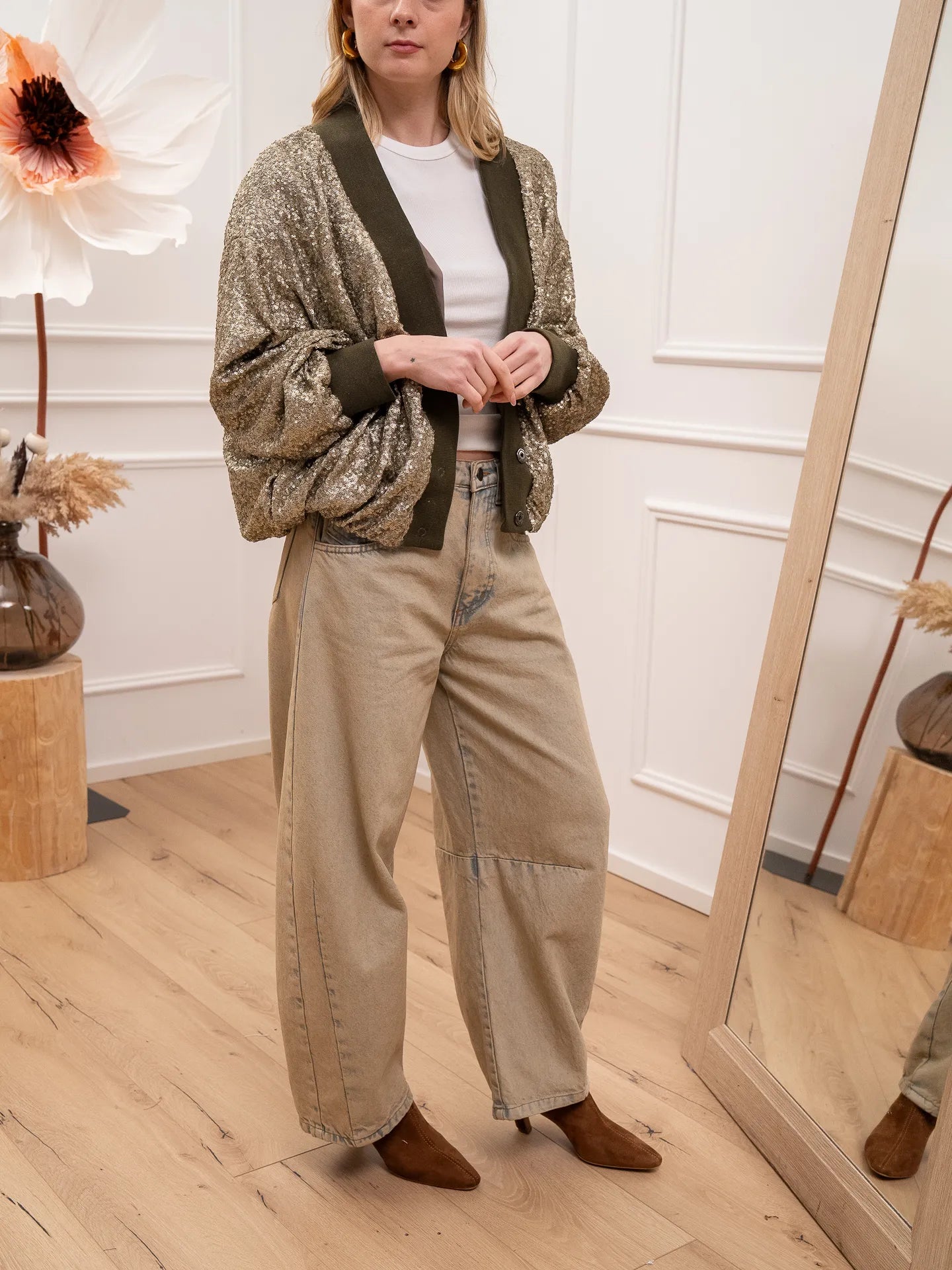 Jeans sabbiato barrel fit - Philia Loft