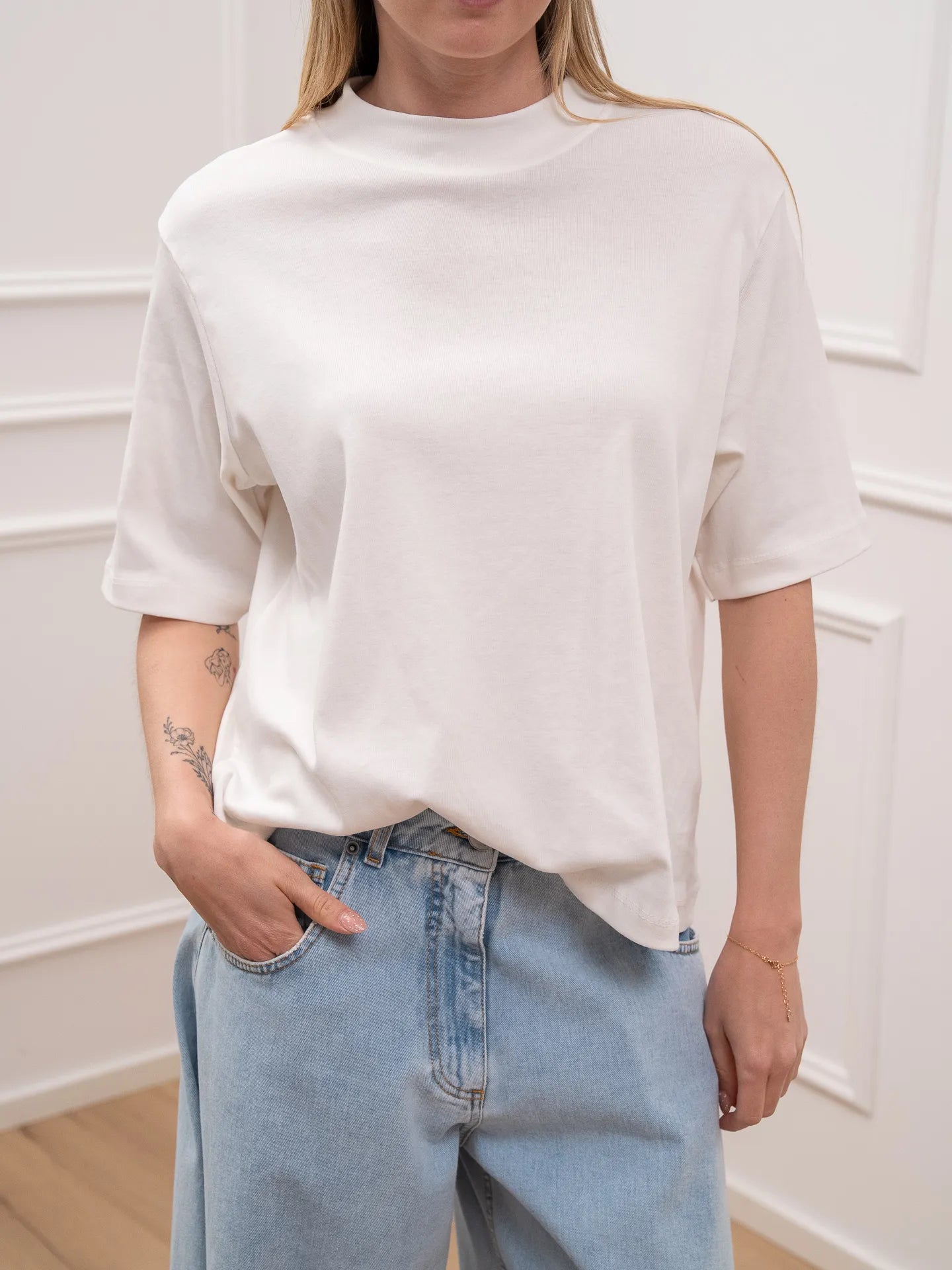 T shirt cotton bianca - Calibro Shop