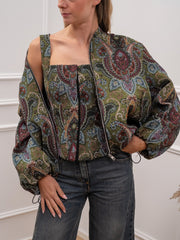 Bomber Baroque in tessuto broccato - Vicolo