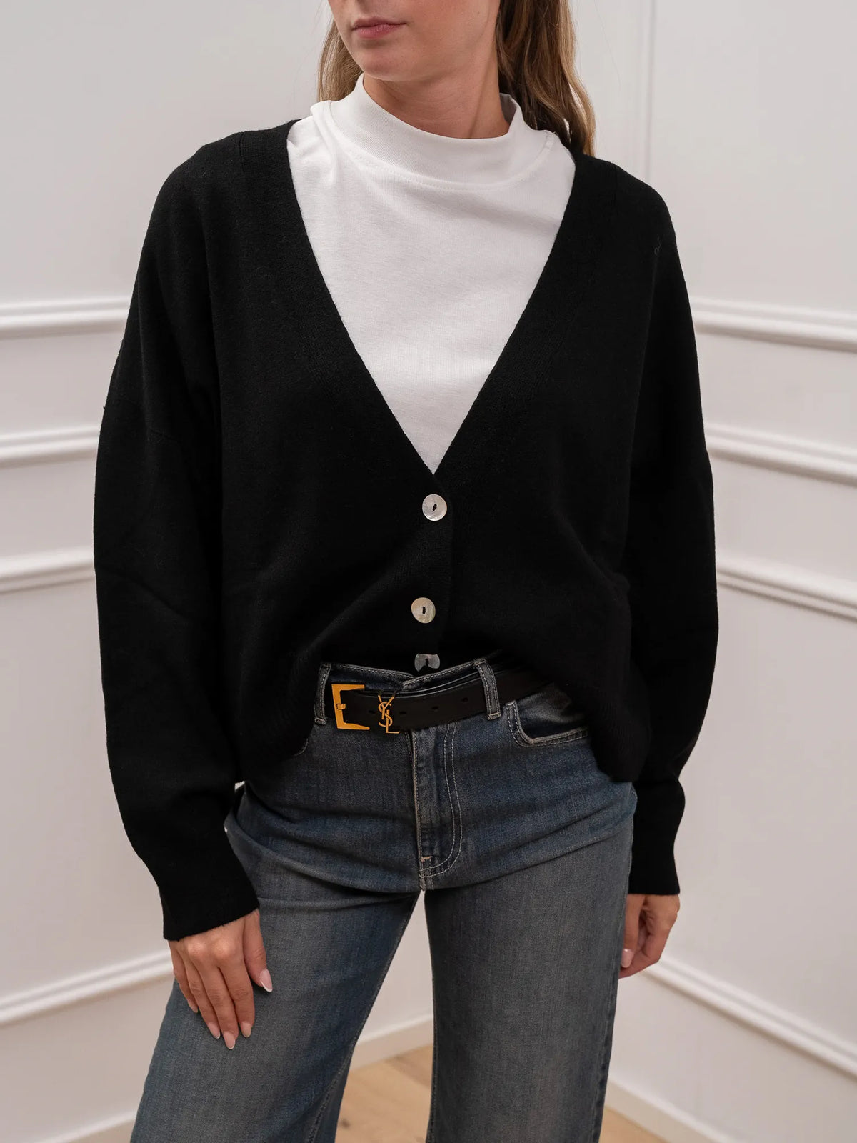 Cardigan doppio filo in viscosa - HaveOne