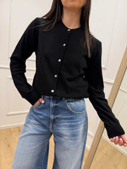 Maglia rebecchina nera 80% lana - HaveOne