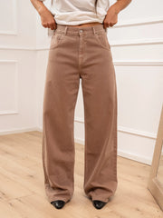 Jeans Mia cammello baggy fit - Vicolo