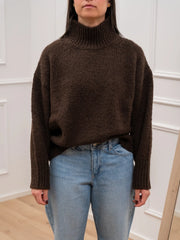 Maglia moro collo a cratere - Vicolo