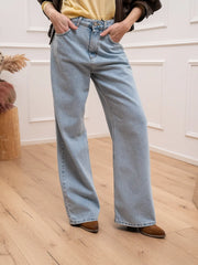 Jeans Prado denim chiaro wide leg - Tensione In