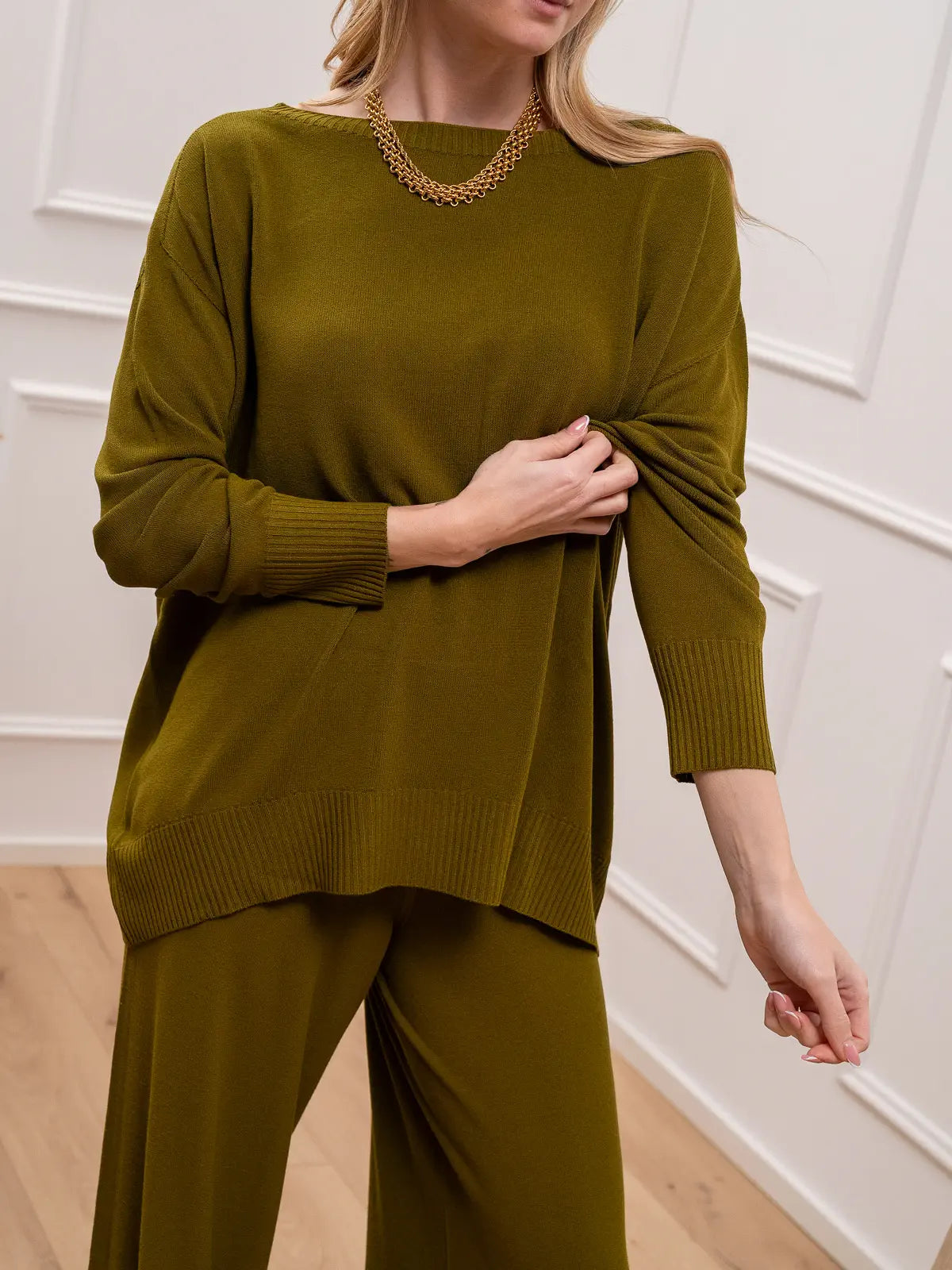 Maglia olio scollo a barca - Kontatto
