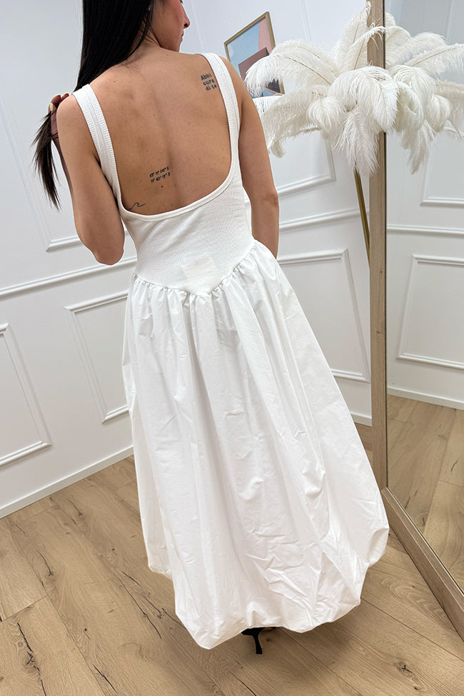 Vestito Marylin bianco a palloncino - Tensione In
