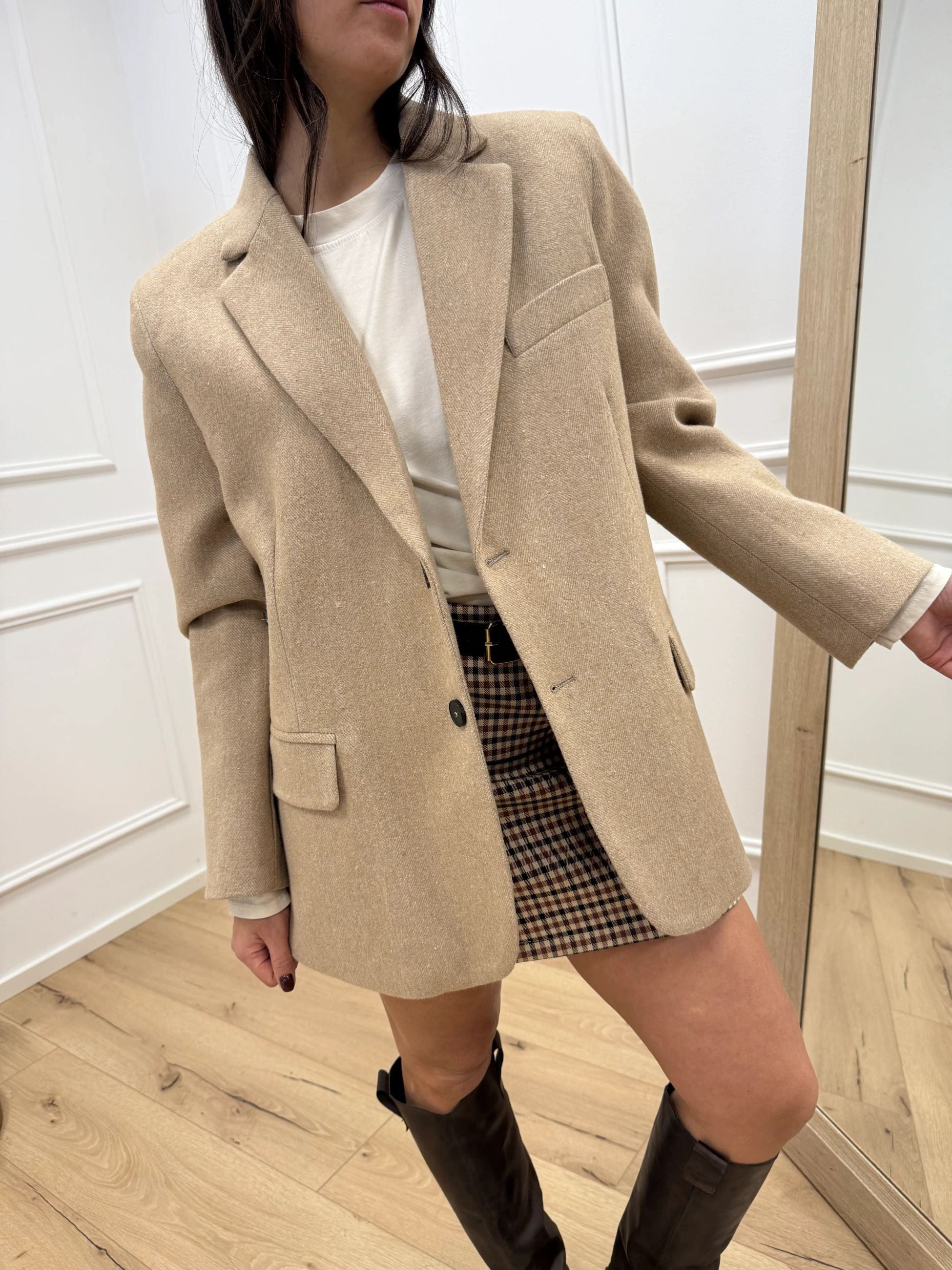 Giacca cappotto Ludo sabbia - Vicolo