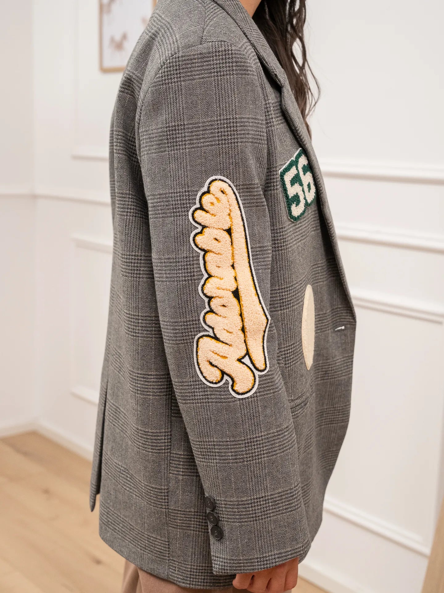 Giacca principe di galles con patch - Vicolo