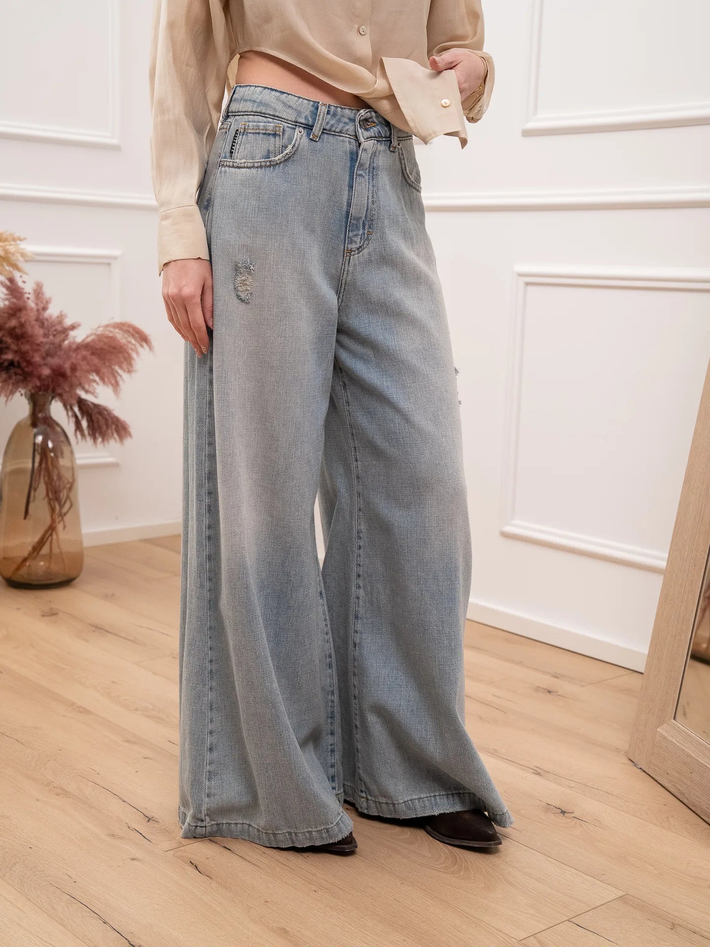Jeans Carol a gamba ampia - HaveOne