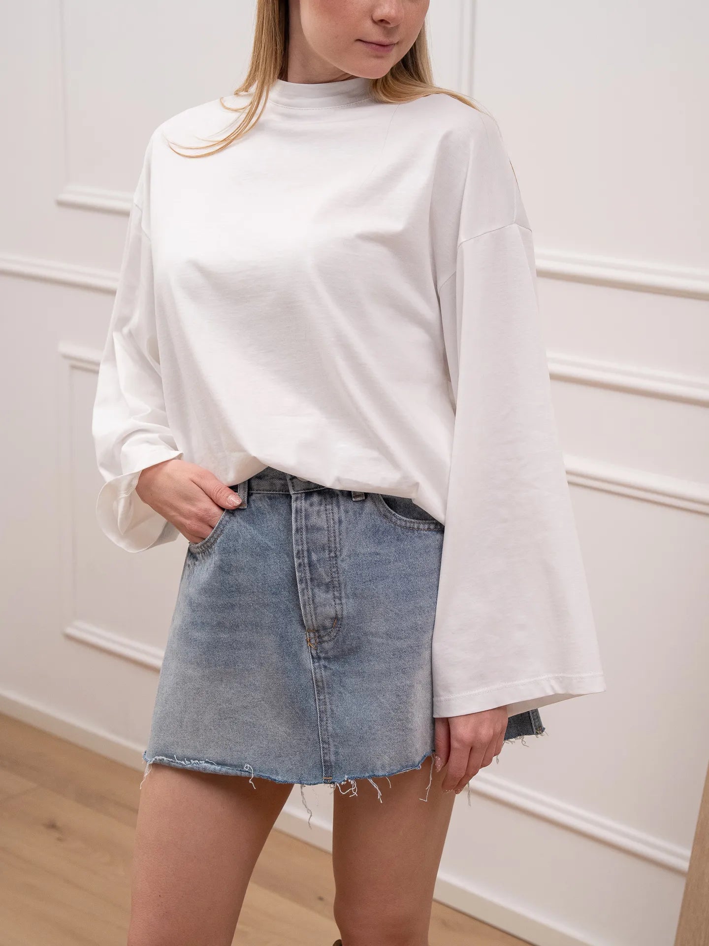 T shirt panna manica oversize - Tensione In