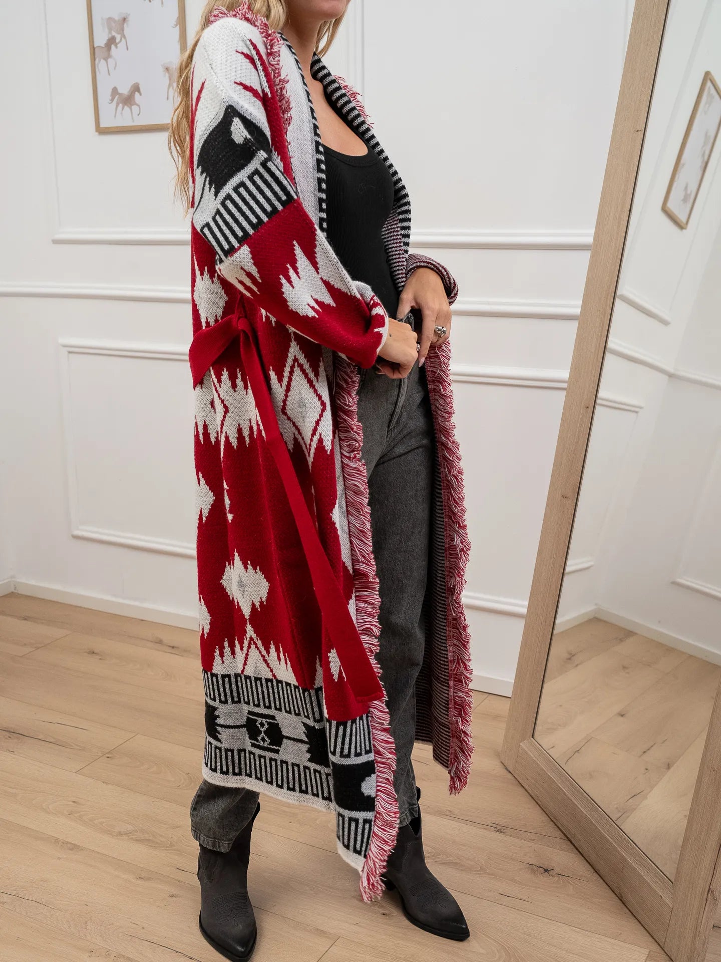 Cardigan lungo alanui rosso - Vicolo