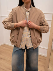 Bomber Mina sabbia con manica arricciata - You Decide