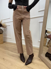 Pantaloni Louis beige a costina di velluto - HaveOne