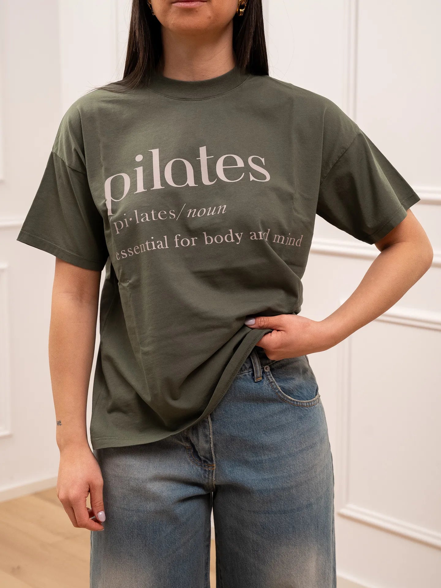 T shirt origano stampa Pilates - Vicolo