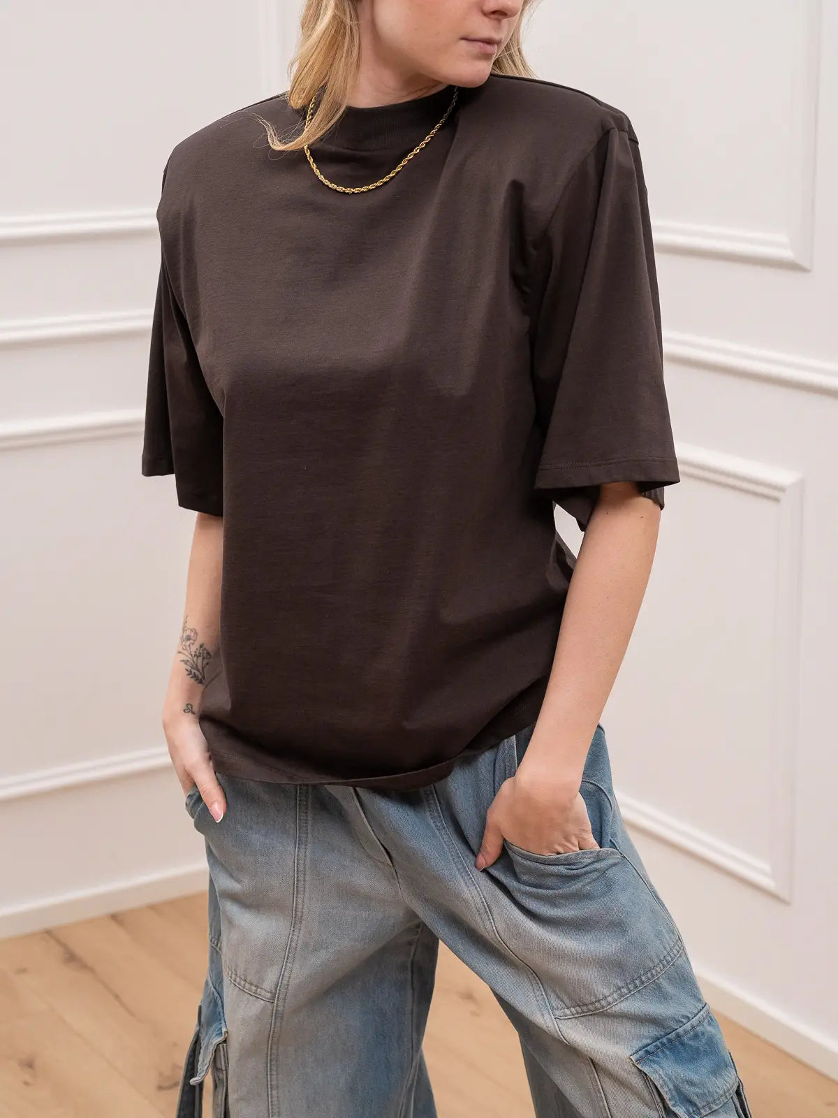 Tshirt moro maxi spalla imbottita - Vicolo