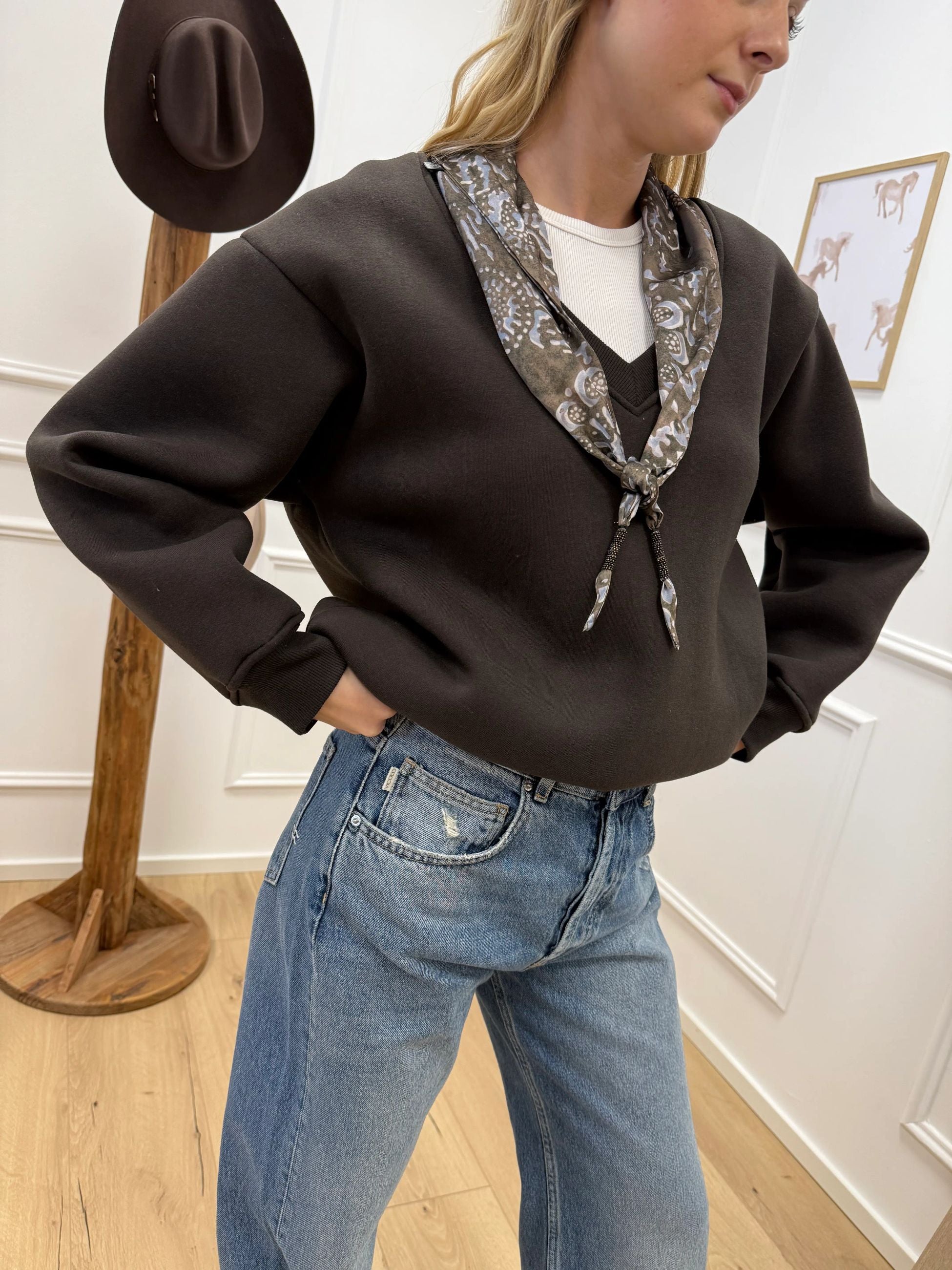 Felpa moro con bandana - Dixie