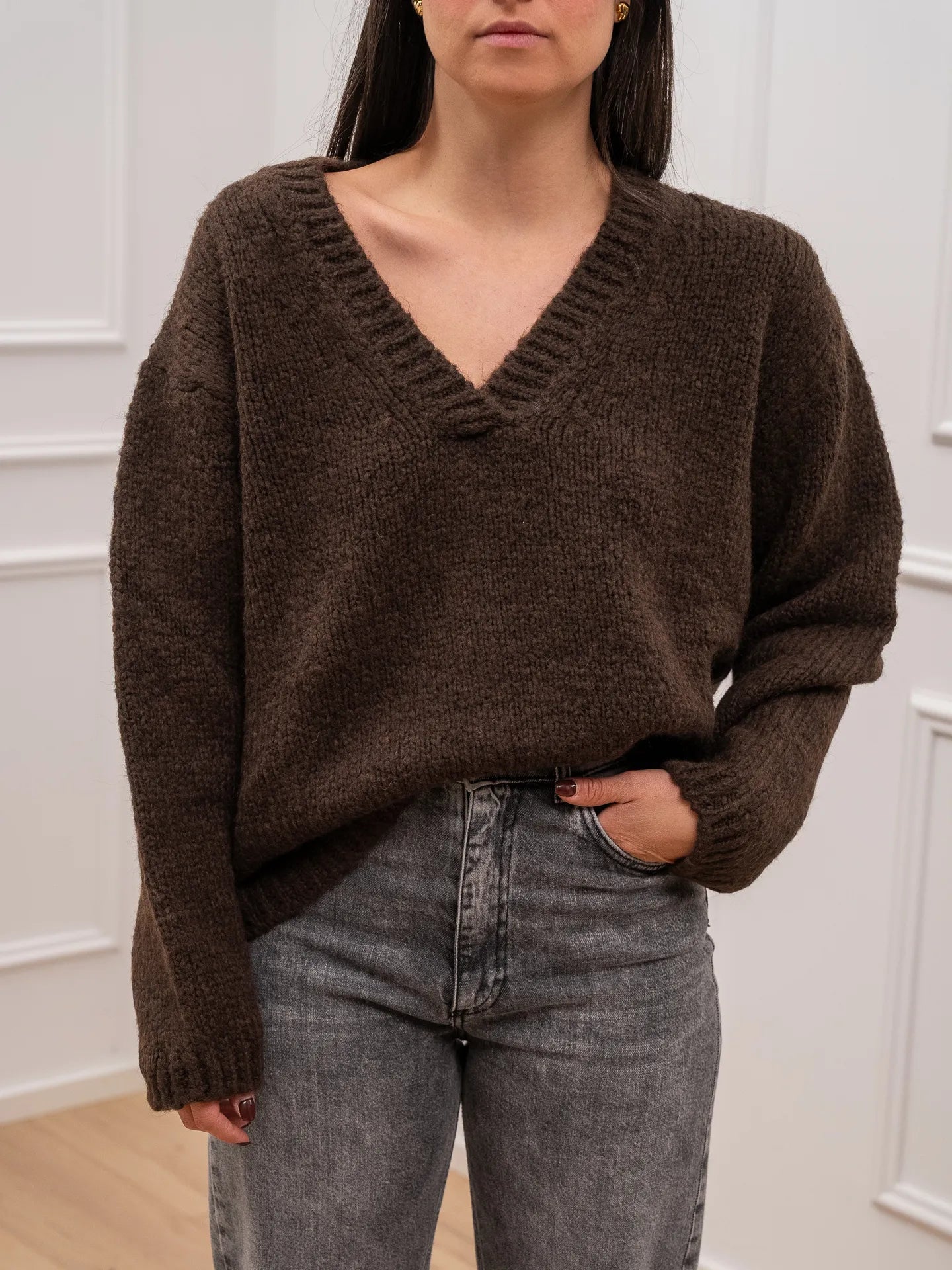 Maglia moro scollo a v - Vicolo