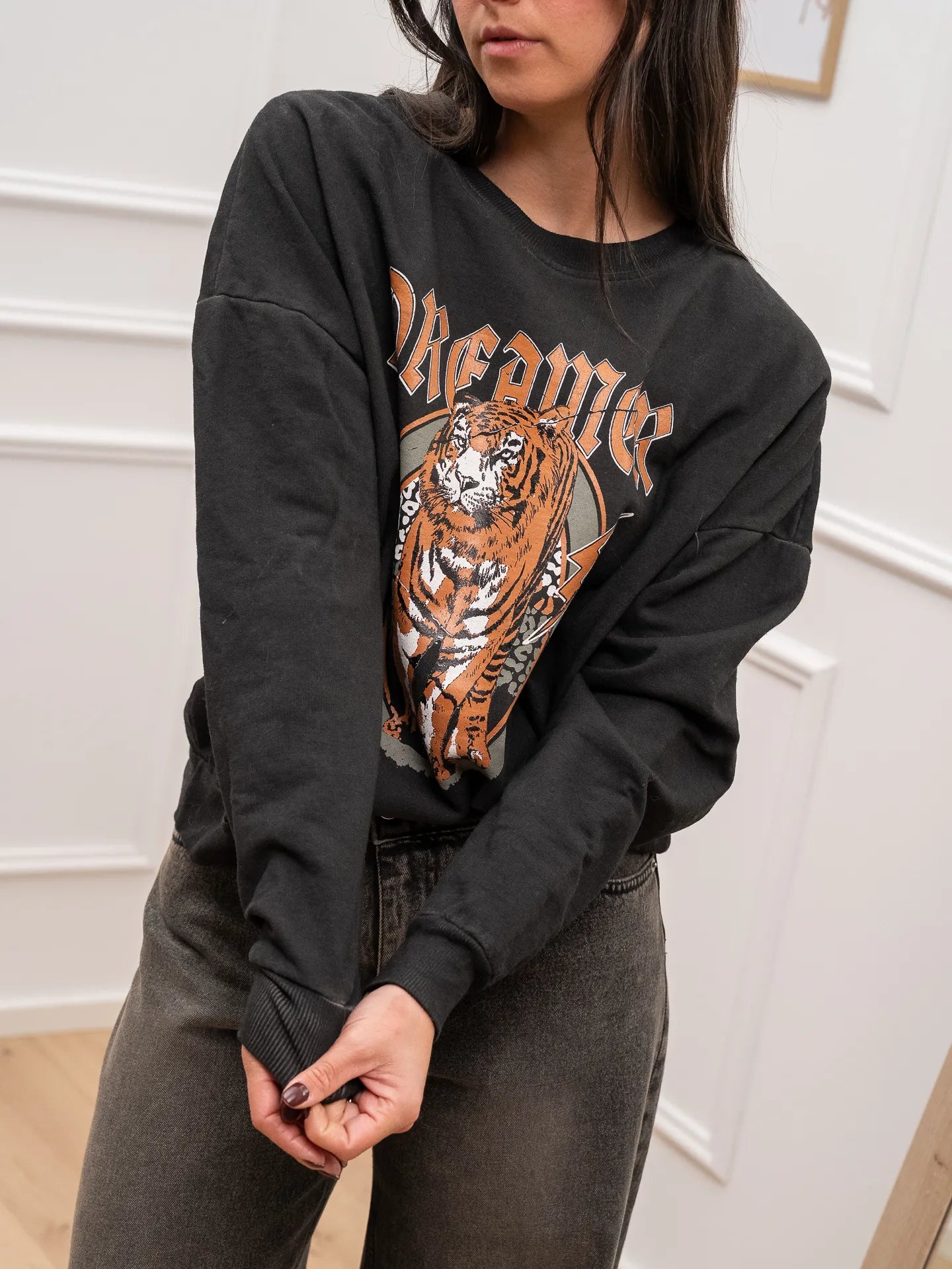 Felpa Dreamer grigio scuro - HaveOne