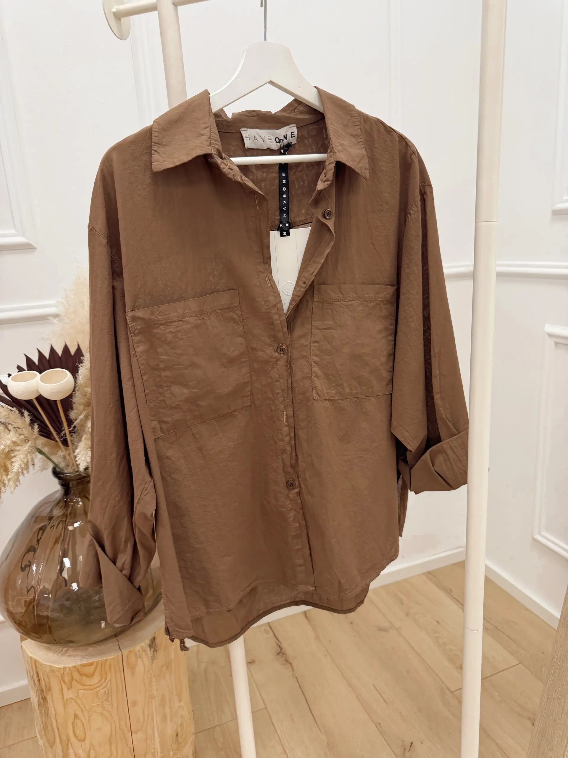 Camicia Essential moro doppia tasca - HaveOne
