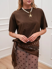 T shirt over moro in cotone - Kontatto