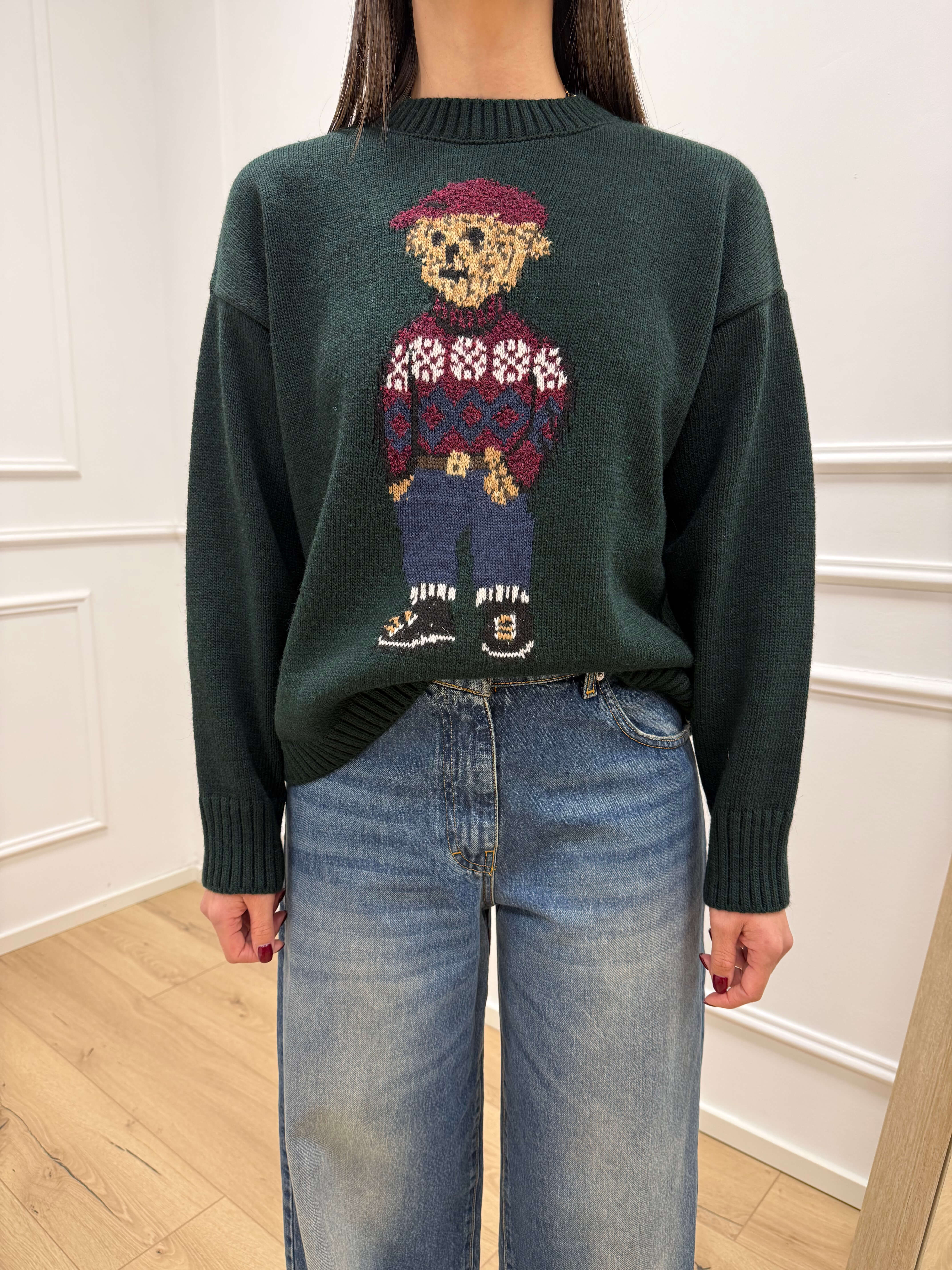 Maglia orsetto verde bosco - Tensione In