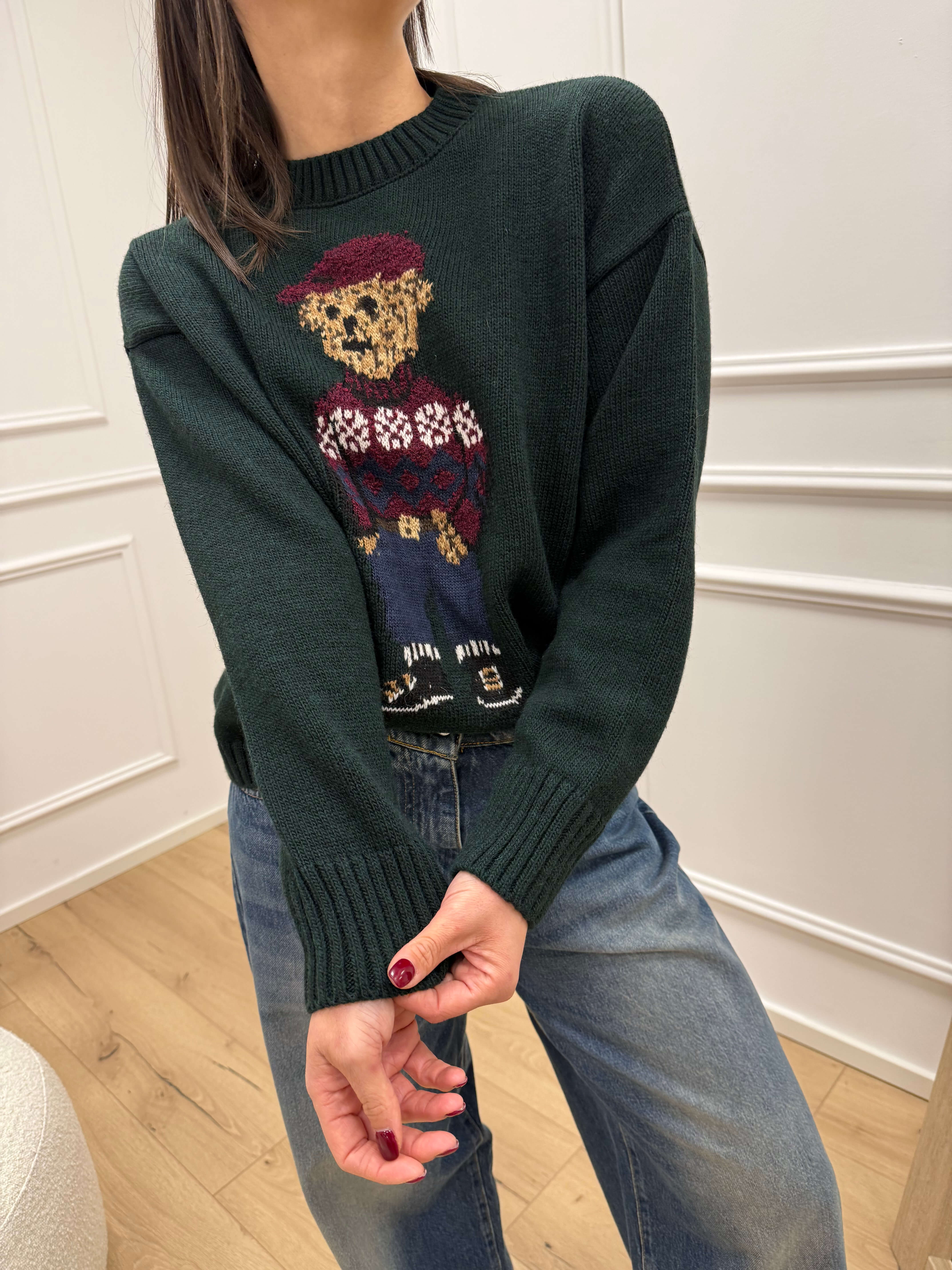 Maglia orsetto verde bosco - Tensione In