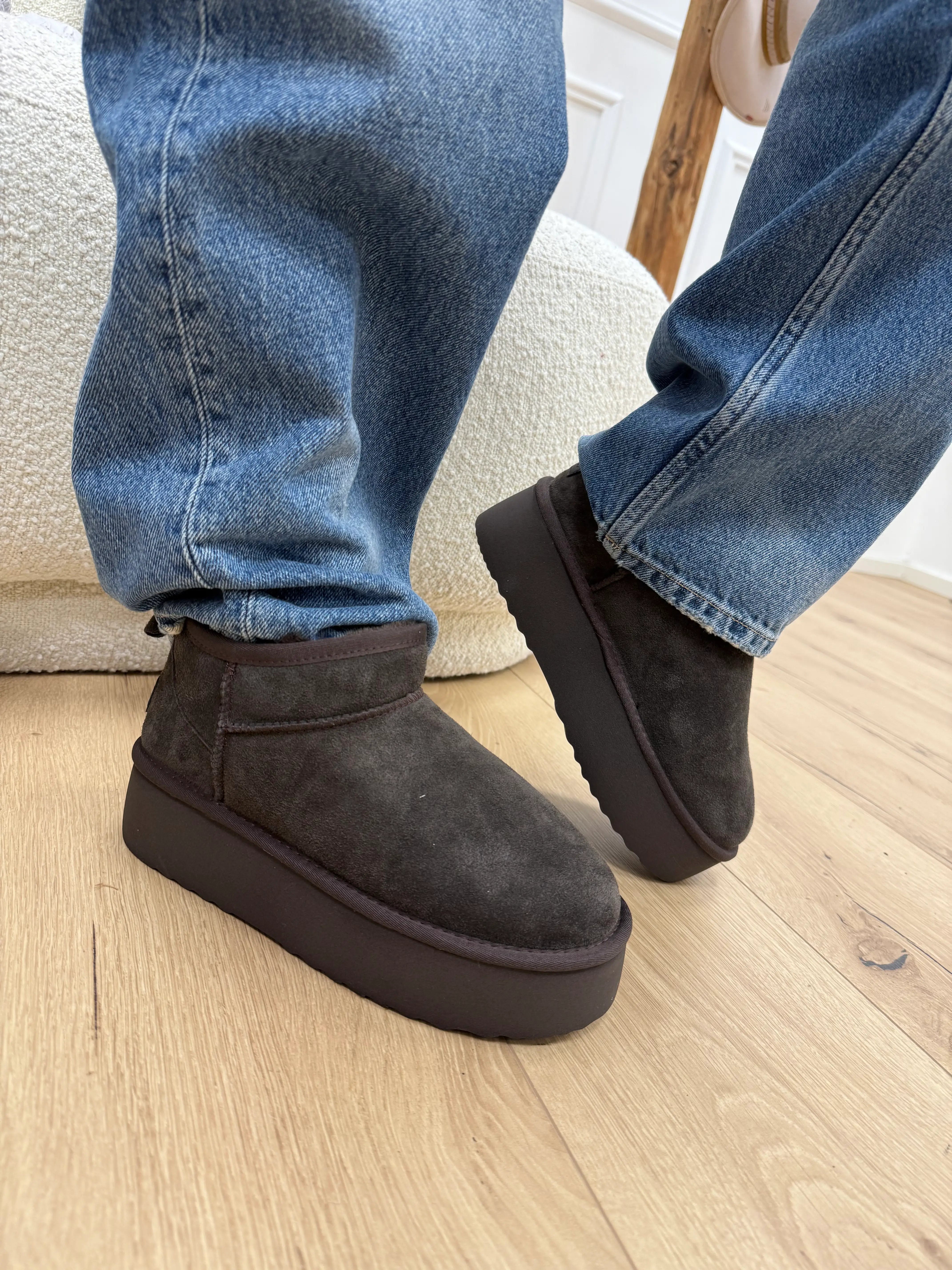 Stivaletto mini platform moro - Ovyè
