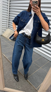Jeans Fuji denim scuro barrel - JJXX
