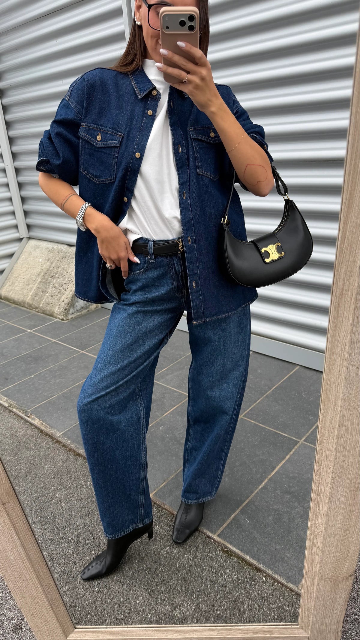 Jeans Fuji denim scuro barrel - JJXX