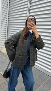 Giacchetto cerato Xada check - JJXX