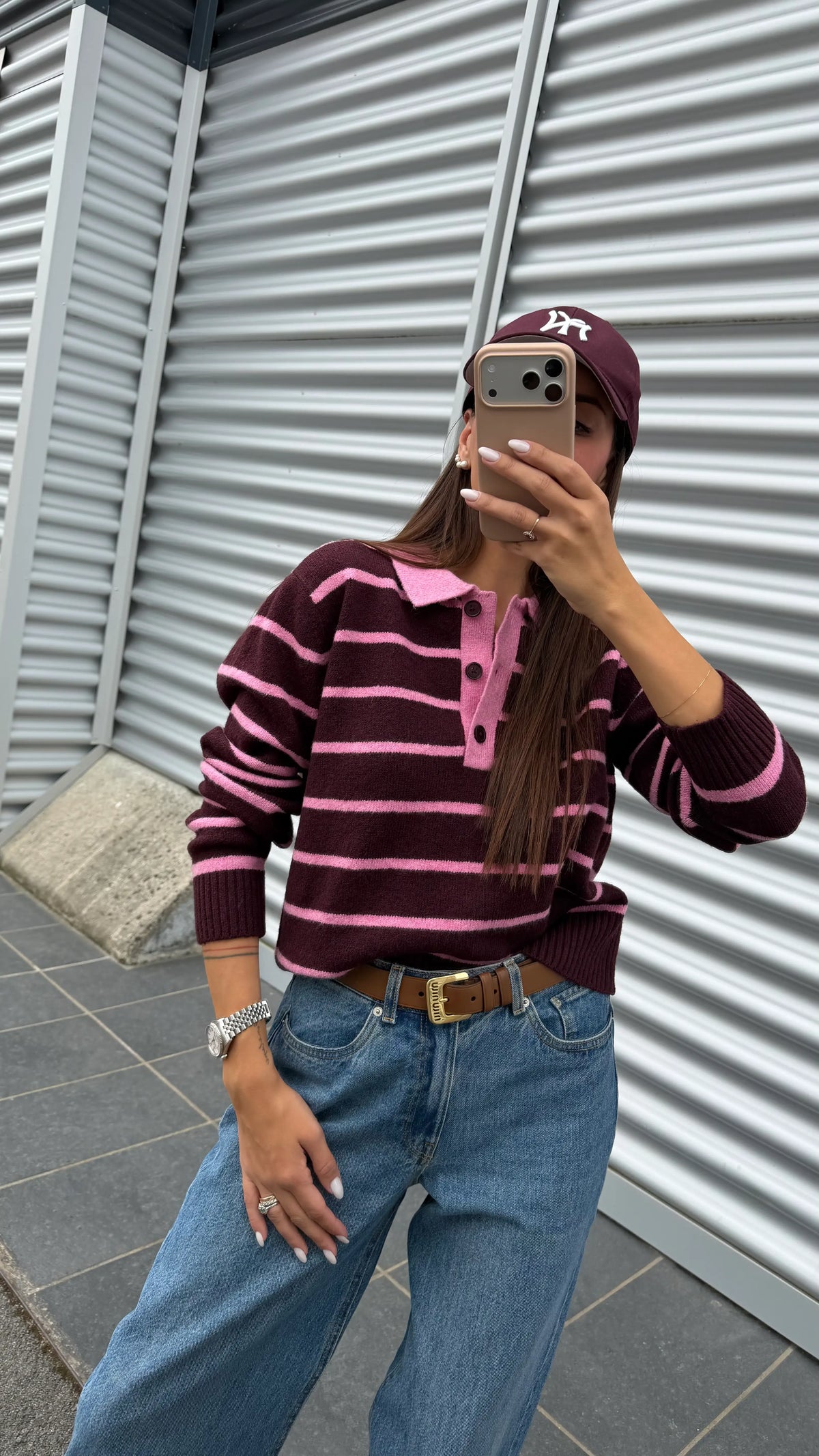 Maglia polo Ruby rigata - JJXX