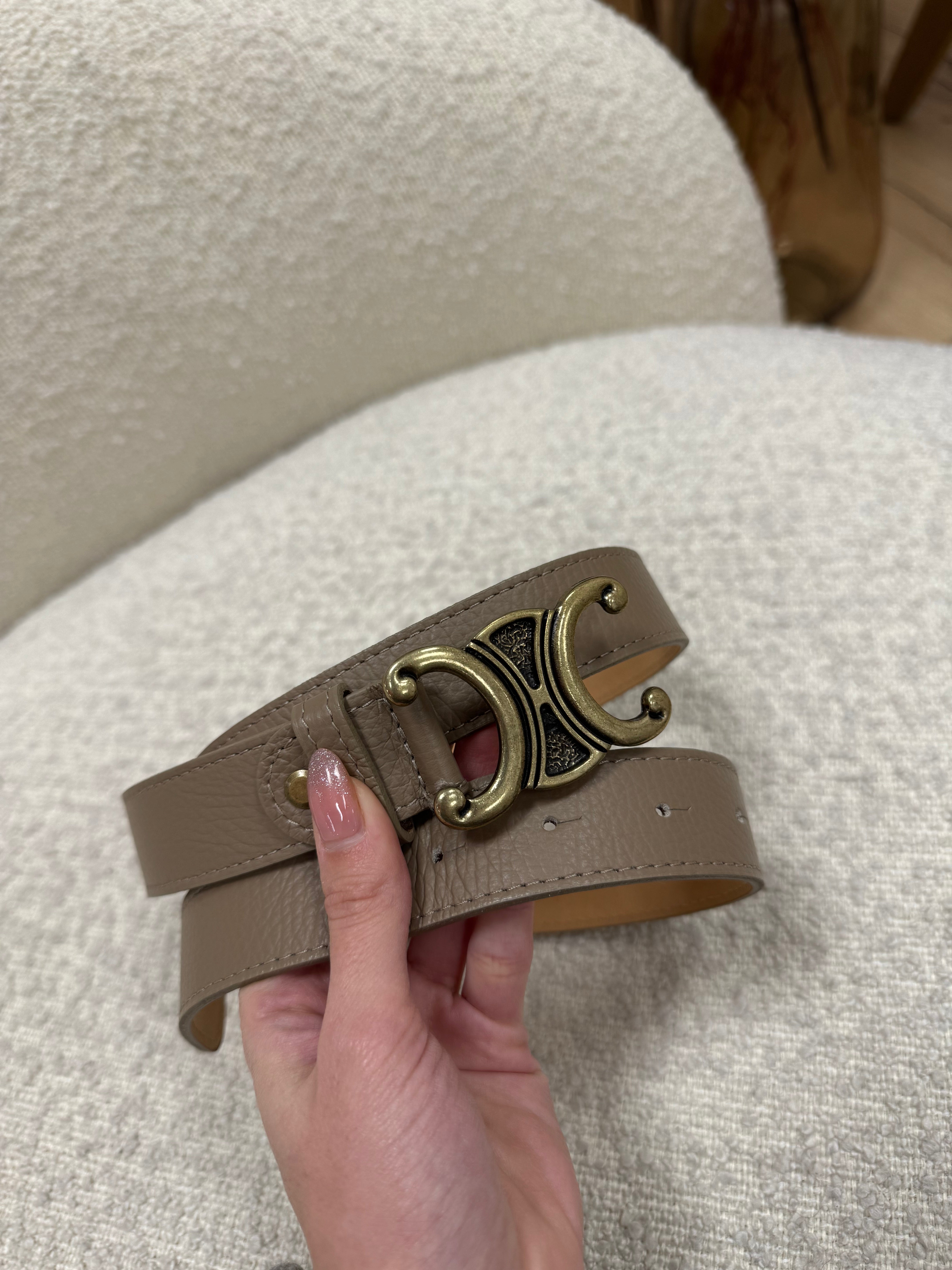 Cintura Celine tortora in vera pelle - Calibro Shop