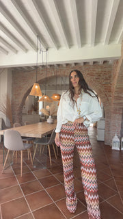 Pantaloni rainbow zig zag - Vicolo