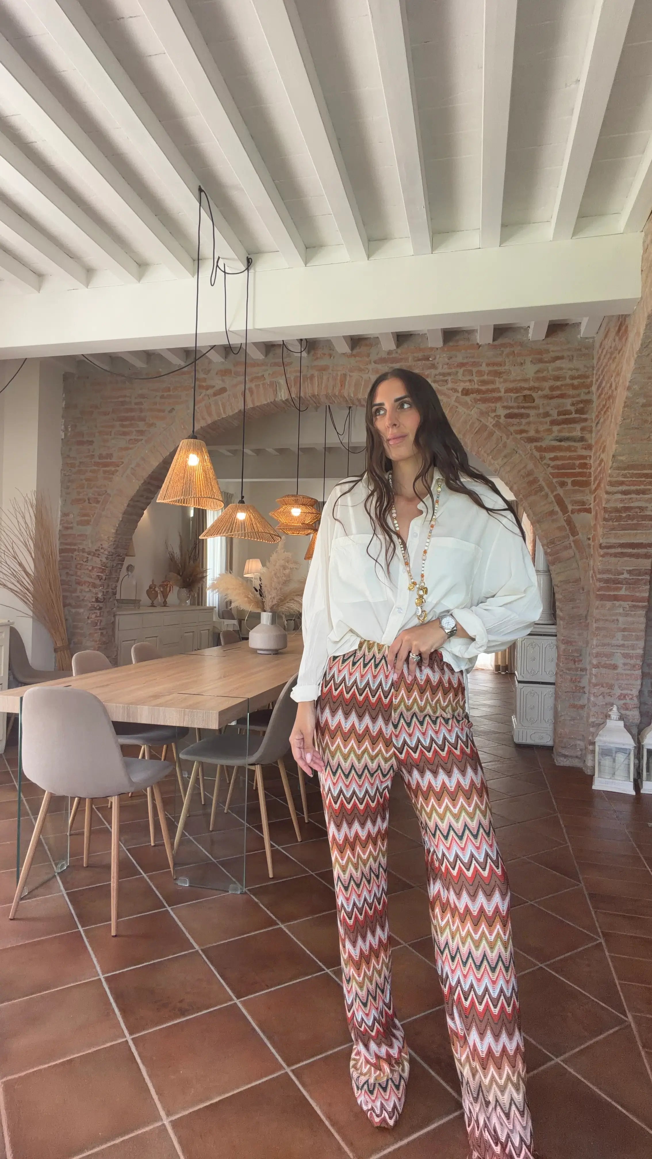 Pantaloni rainbow zig zag - Vicolo